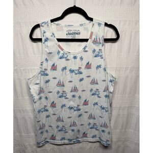 Chubbies Summer Tank Top, Red White & Blue, 100% Cotton, Size Large